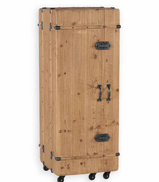 Armoire-bar sapin massif WELLWOOD