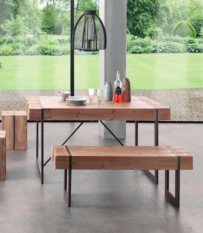 Banc sapin massif FABRIK en 120 cm