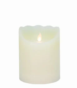 Bougie LED cylindrique ivoire Ø 10 cm