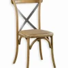 Chaise BISTROT empilable assise rotin