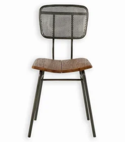 Chaise teck & métal GADO