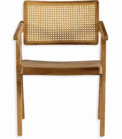 Chaise teck & rotin VENTA