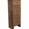 Chiffonnier sapin ANTIGO 6 tiroirs