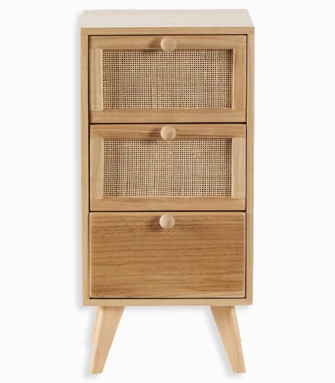 Commode bois 3 tiroirs TONLE