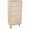 Commode déco 5 tiroirs LOGAN