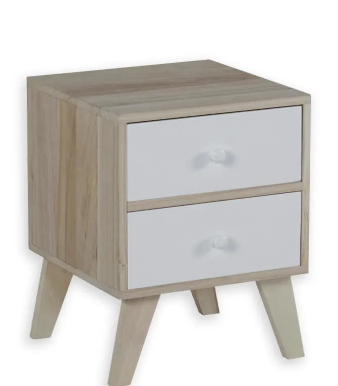 Commode déco 2 tiroirs OSLO