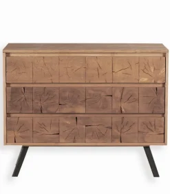 Commode frêne massif 3 tiroirs OREGON