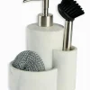 Distributeur de savon avec brosse et éponge