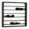 Etagère à vin murale en métal noir