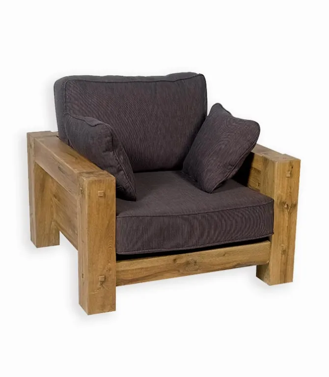 Fauteuil chêne massif NORWAY