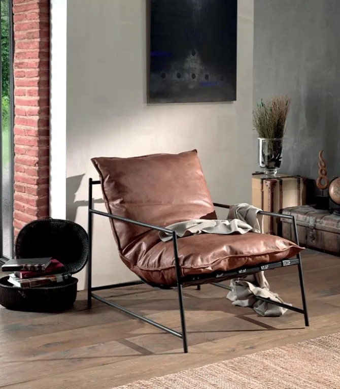 Fauteuil cuir CORBY