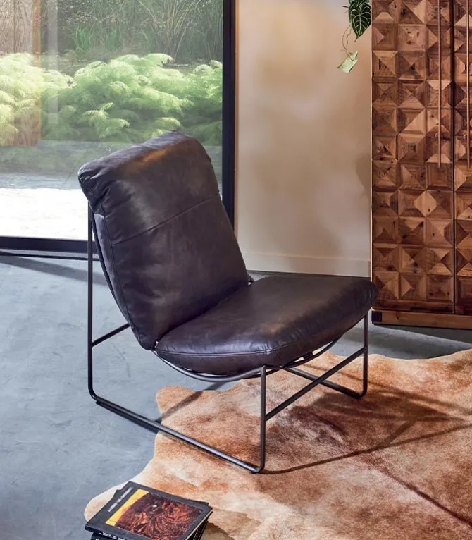 Fauteuil cuir GILFERD