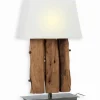 Lampe exotique teck PATI