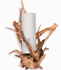 Lampe exotique teck VITAN