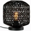 Lampe rotin noir BUDI