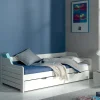 Lit pin massif blanc 90×190 COSY VICKY