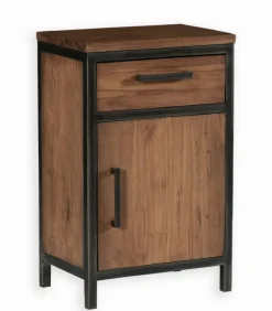 Meuble bas teck et métal BROWTON