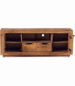 Meuble TV teck massif OLAND