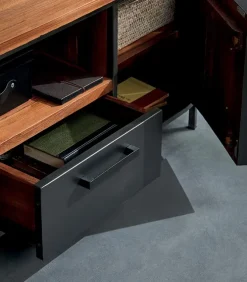 Meuble TV teck recyclé 2 portes HEPBURN