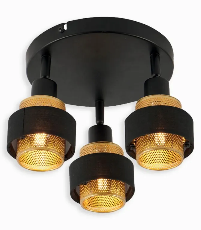 Plafonnier de 3 spots amovibles GOLDLINE