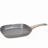 Poêle carrée gril 28×28 cm STONE SAGE taupe