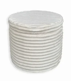 Pouf-coffre en velours côtelé SHAKE