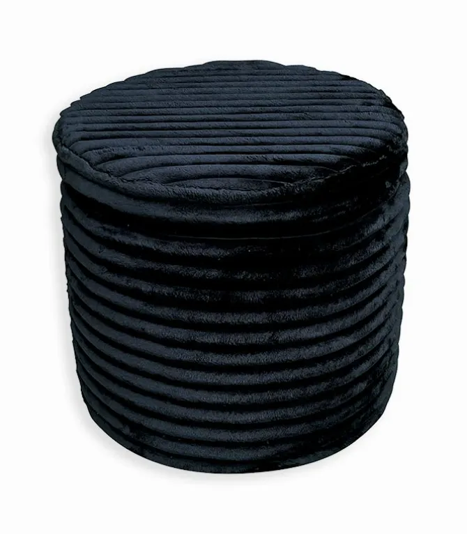 Pouf-coffre en velours côtelé SHAKE