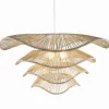 Suspension naturelle rotin MULTI-NIVEAUX Ø 80 cm