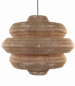 Suspension naturelle rotin RUCHE
