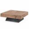 Table basse pin recyclé L 100 cm KAHYT