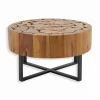 Table basse ronde teck Ø 80 cm ANGARA