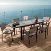 Table de jardin extensible alu gris PAGAI