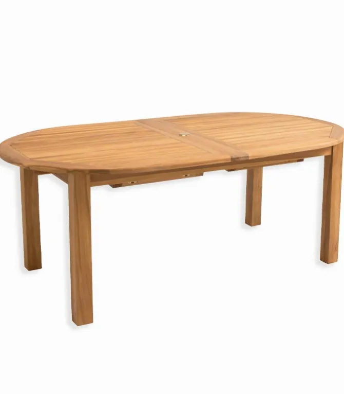 Table de jardin ovale avec allonge VARU
