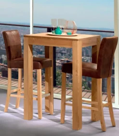 Table haute pin massif MOVING