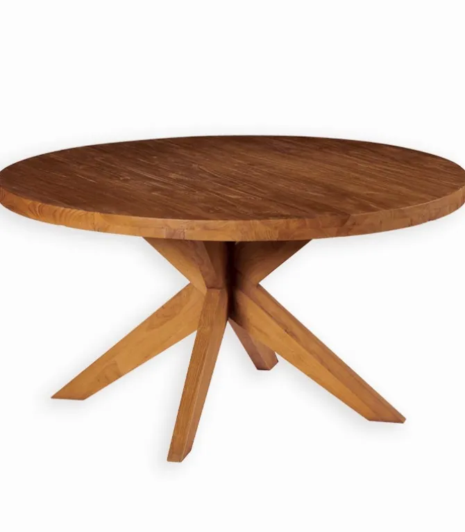 Table ronde teck massif MAHINI