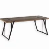 Table sapin massif pieds métal WESTMOUNT