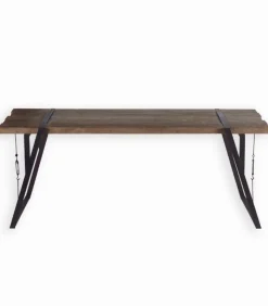 Table sapin massif pieds métal WESTMOUNT