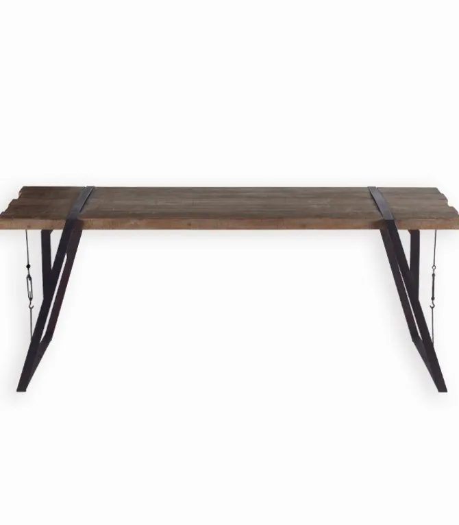 Table sapin massif pieds métal WESTMOUNT
