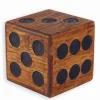 Tabouret DÉ en teck