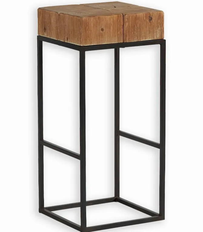 Tabouret haut métal et bois FOREST