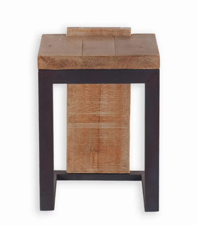 Tabouret sapin & métal WESTMOUNT