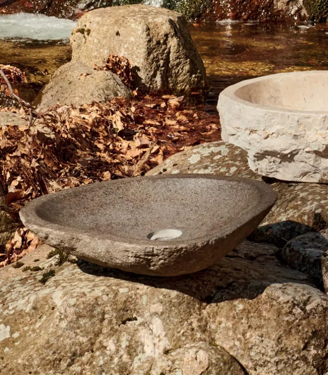 Vasque à poser en pierre naturelle